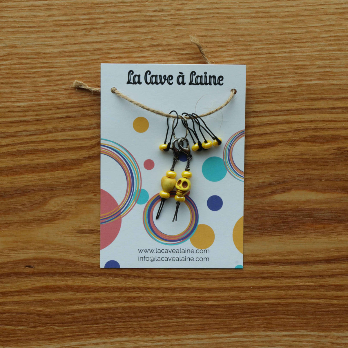 Stitch Markers - Skull & Heart-La Cave à Laine