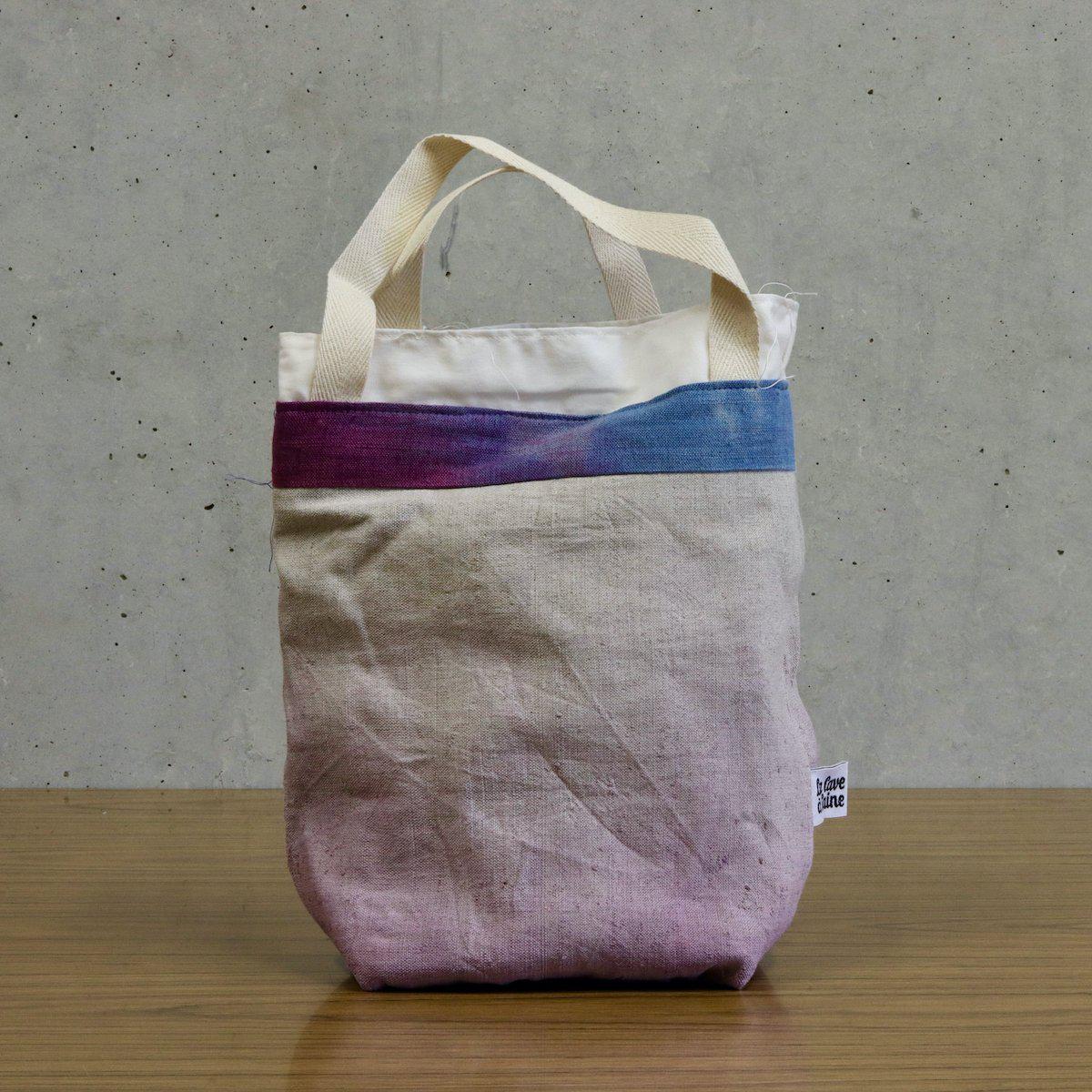 Hand-dyed Linen Bag- SMALL IMPERFECTIONS-La Cave à Laine