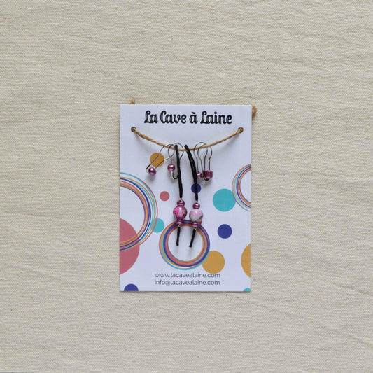 Stitch Markers - Glass Spheres-La Cave à Laine