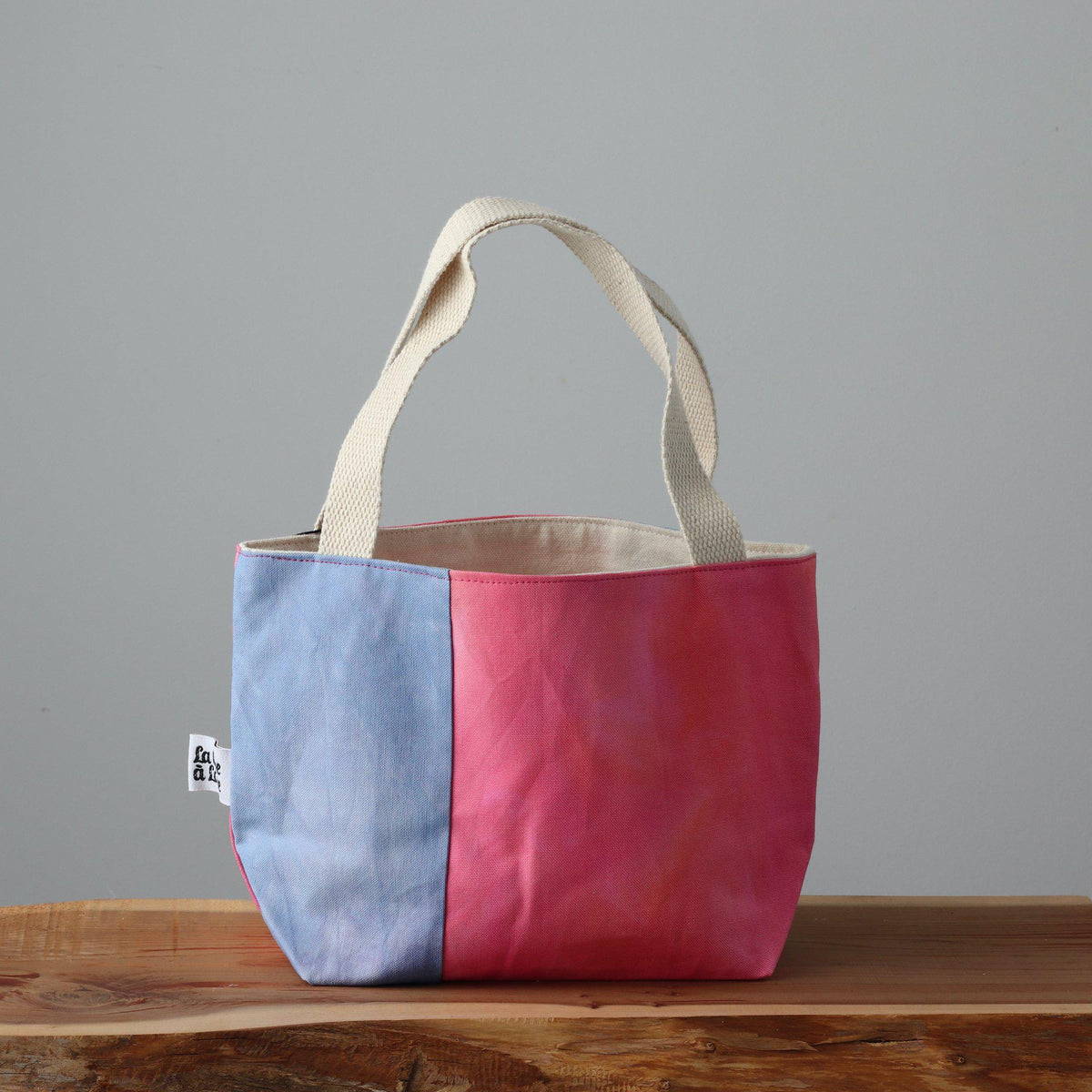 Handcrafted Canvas Bag - Gioia Jewels - Lapis Lazuli and Vesuvianite-La Cave à Laine