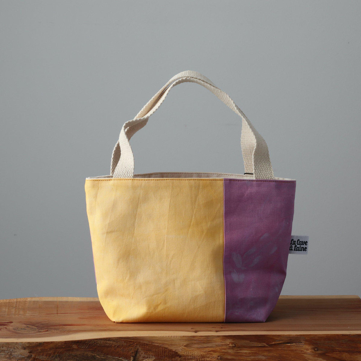 Handcrafted Canvas Bag - Gioia Sicilia - Orchidea e Ginestra-La Cave à Laine