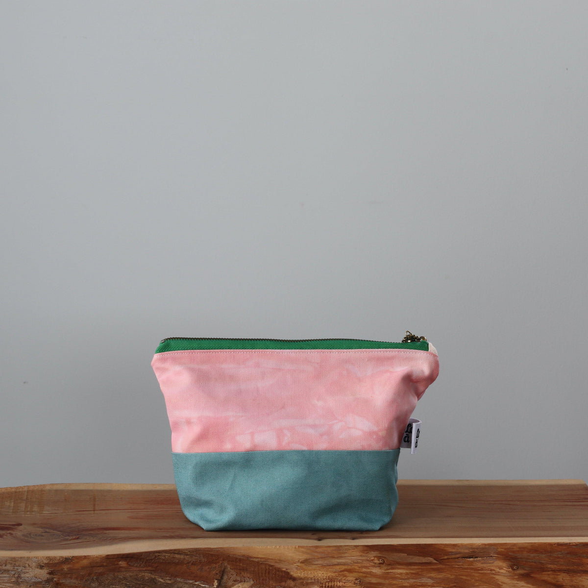 Handcrafted Canvas Pouch - Pouch Sicilia - Papaya e Fave-La Cave à Laine