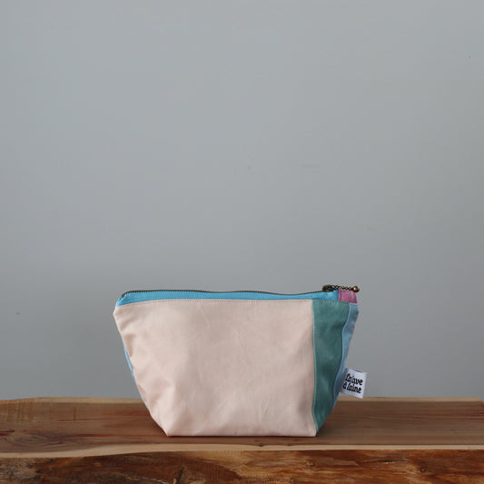 Handcrafted Canvas Pouch - Pouch Jewels - Citrine-La Cave à Laine