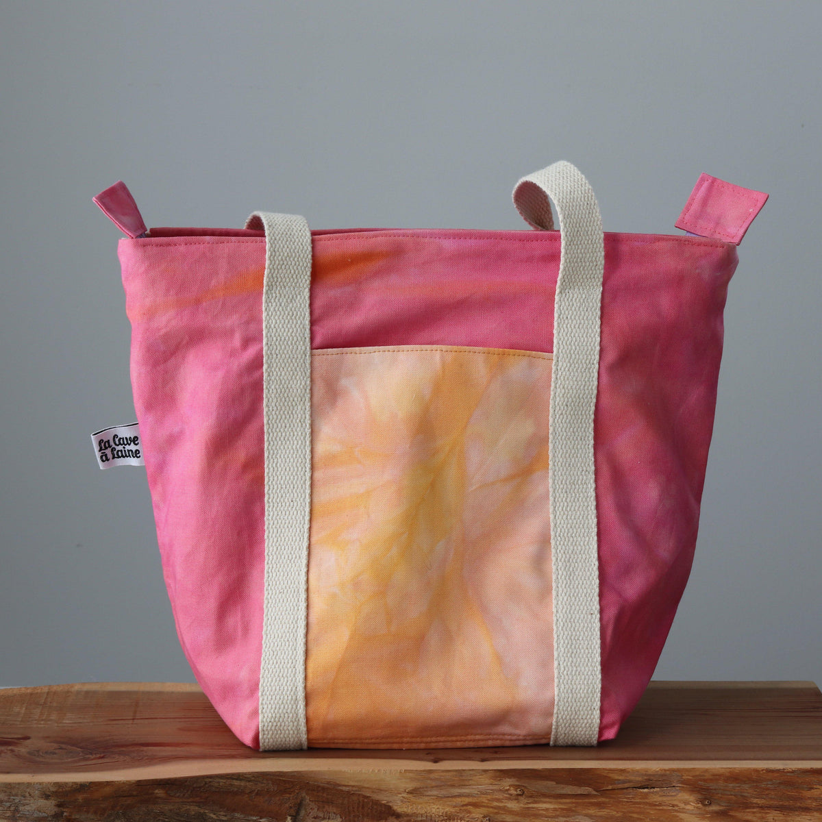 Handcrafted Canvas Bag - Weekender Sicilia - Tramonto-La Cave à Laine
