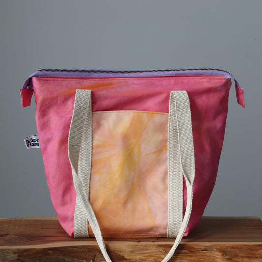 Handcrafted Canvas Bag - Weekender Sicilia - Tramonto-La Cave à Laine