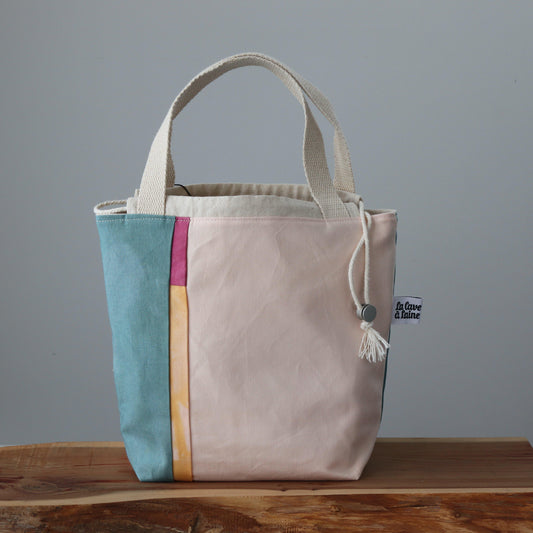 Handcrafted Canvas Bag - SuperGioia Sicilia - Melone, Melograno, Papaya e Cactus-La Cave à Laine
