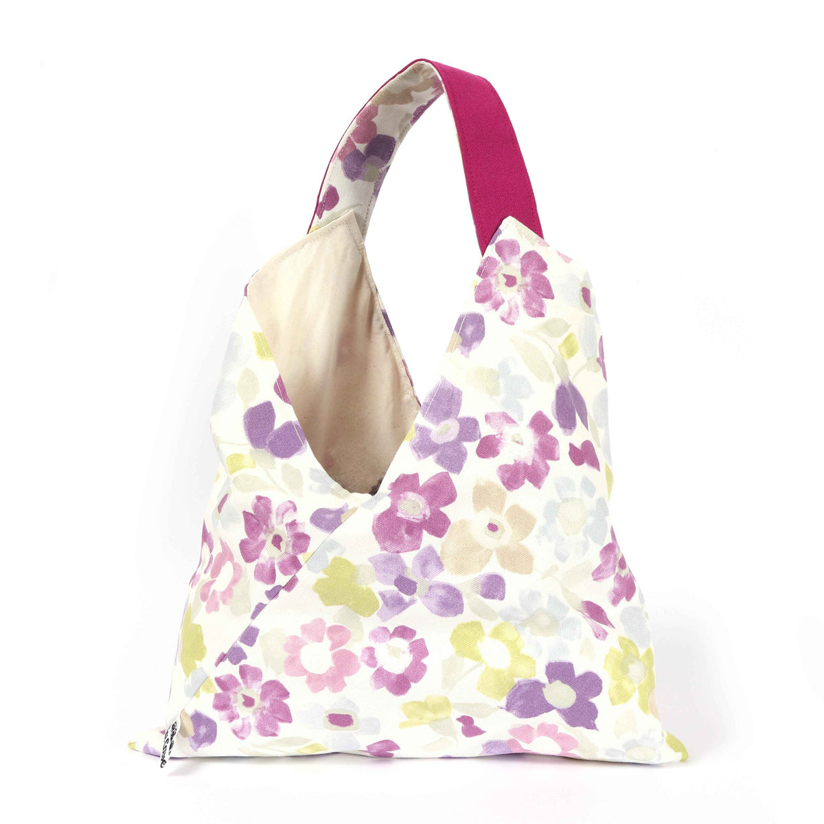 Origami Project Bag - Fleurs, Reversible | End-of-collection-La Cave à Laine