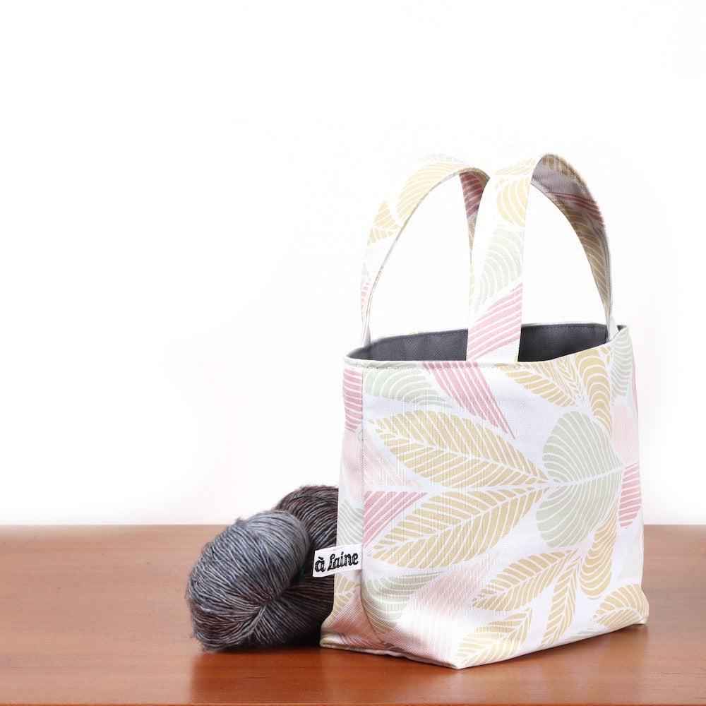 Gioia Yarn Project Bag - Foliage, Reversible - END OF COLLECTION-La Cave à Laine