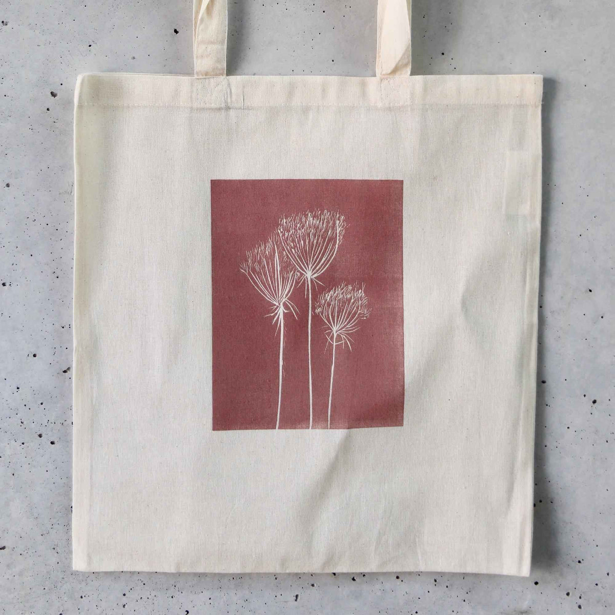 Hand Printed Tote Bag - Gortyna | End-of-collection-La Cave à Laine
