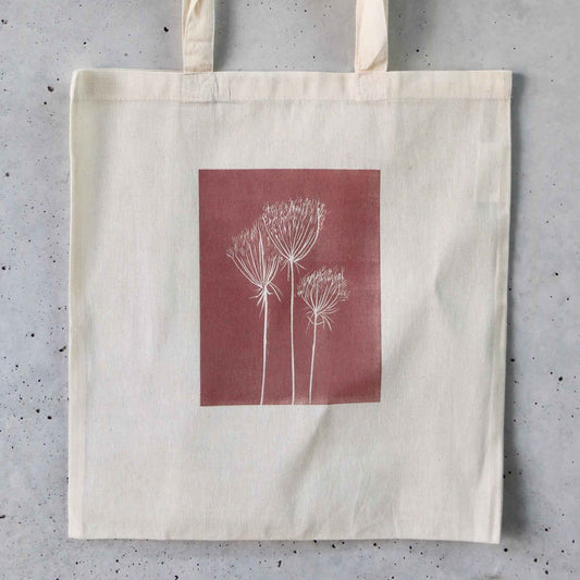 Hand Printed Tote Bag - Gortyna | End-of-collection-La Cave à Laine