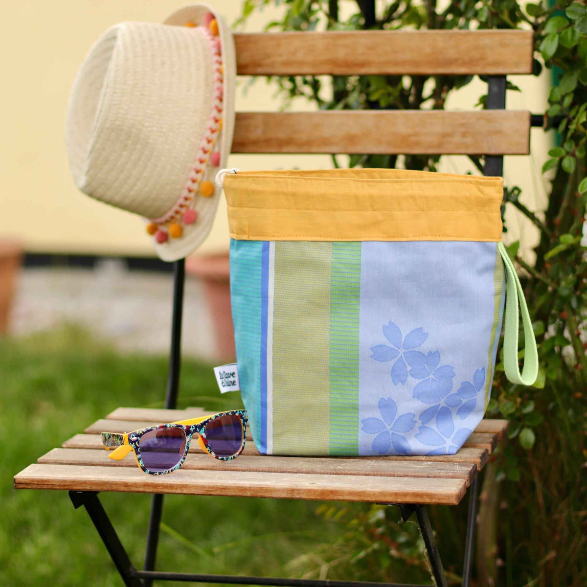 Cerata Bucket Project Bag - Wristlet Strap, Large-La Cave à Laine