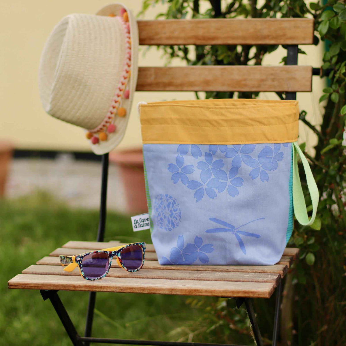 Cerata Bucket Project Bag - Wristlet Strap, Large-La Cave à Laine