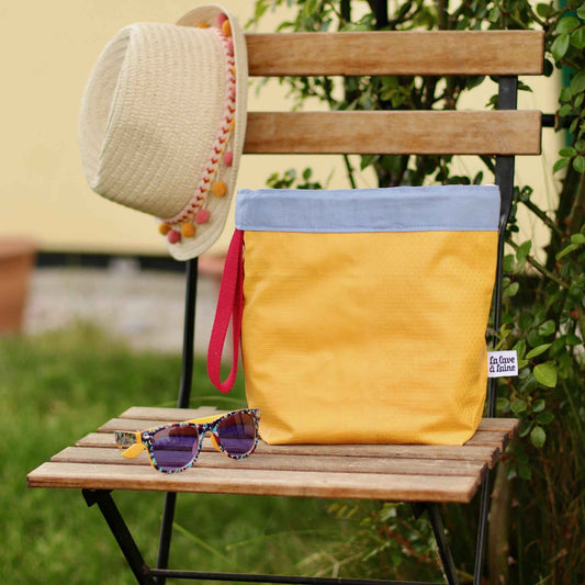 Cerata Bucket Project Bag - Wristlet Strap, Large-La Cave à Laine