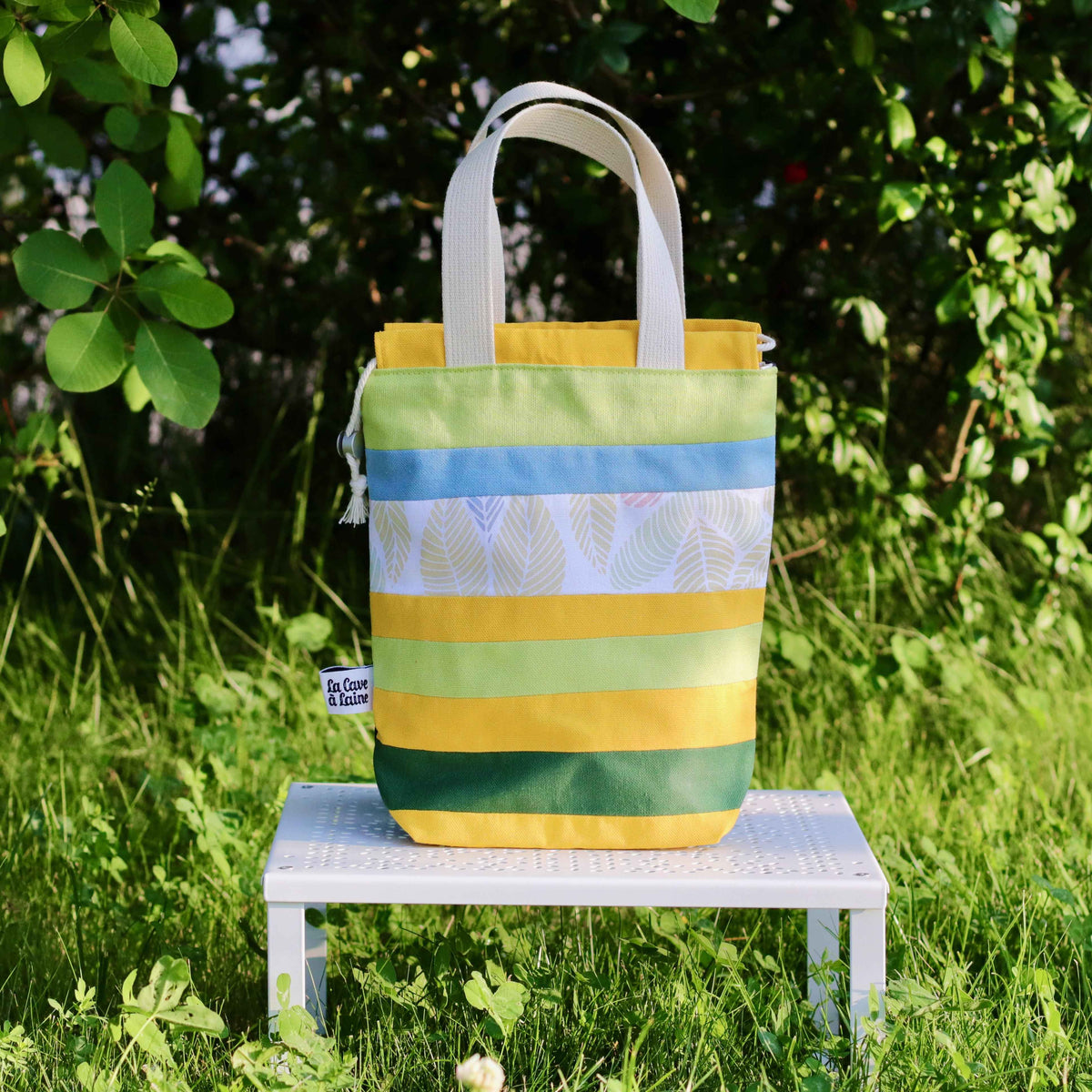 Rigato Project Bag - Giardino - END OF COLLECTION-La Cave à Laine