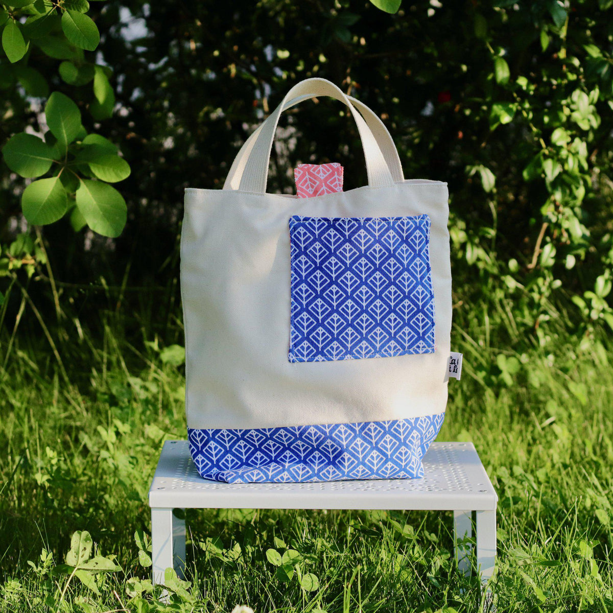 Estate Project Bag - Blue Losange - END OF COLLECTION-La Cave à Laine