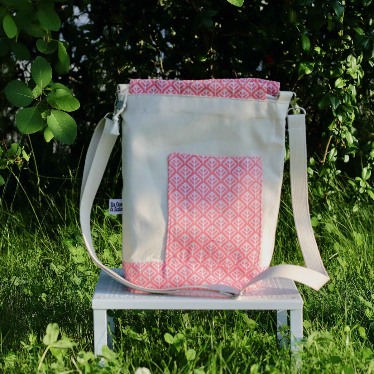 Estate Project Bag - Orange Losange - END OF COLLECTION-La Cave à Laine