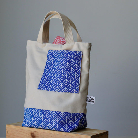 Estate Project Bag - Blue Losange - END OF COLLECTION-La Cave à Laine