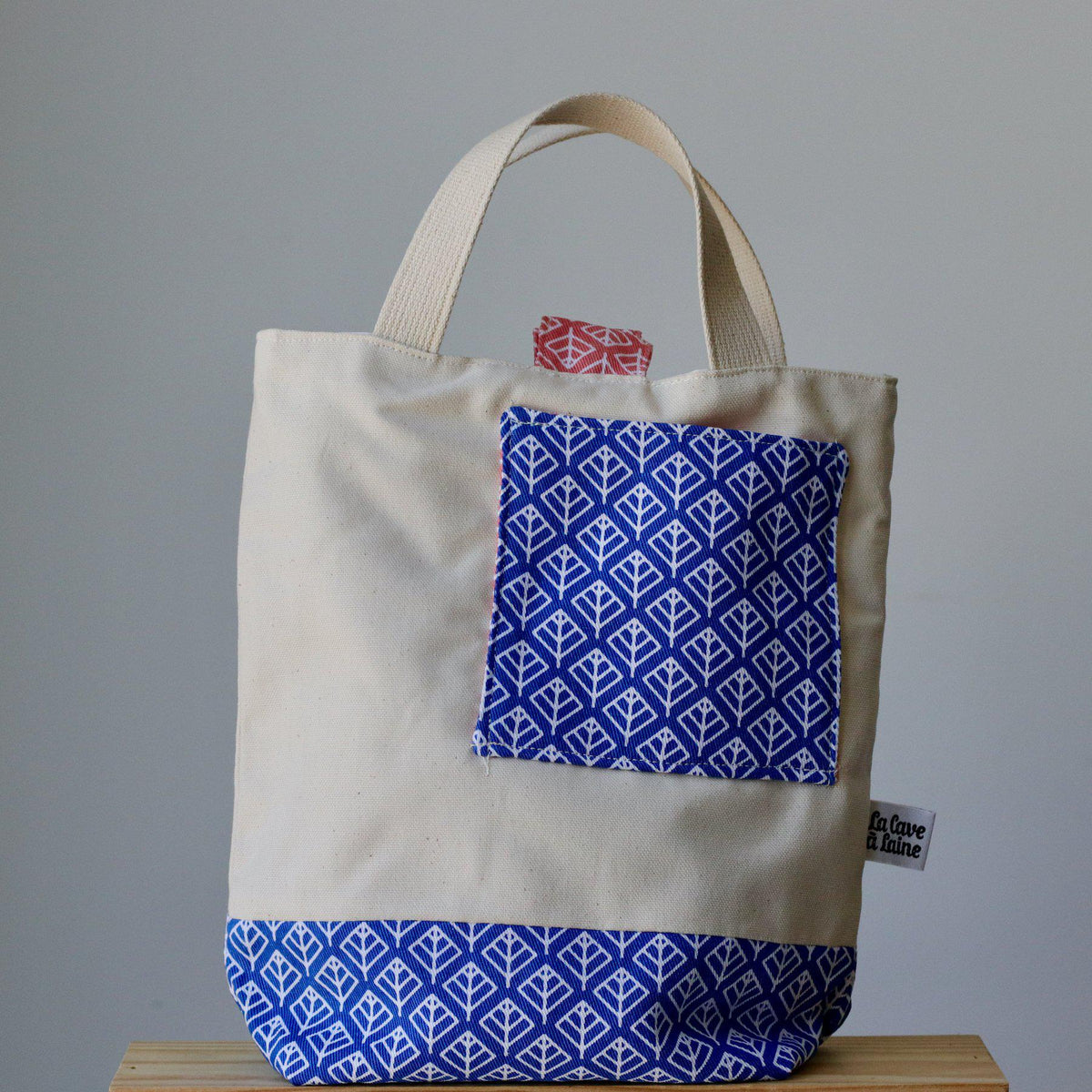 Estate Project Bag - Blue Losange - END OF COLLECTION-La Cave à Laine