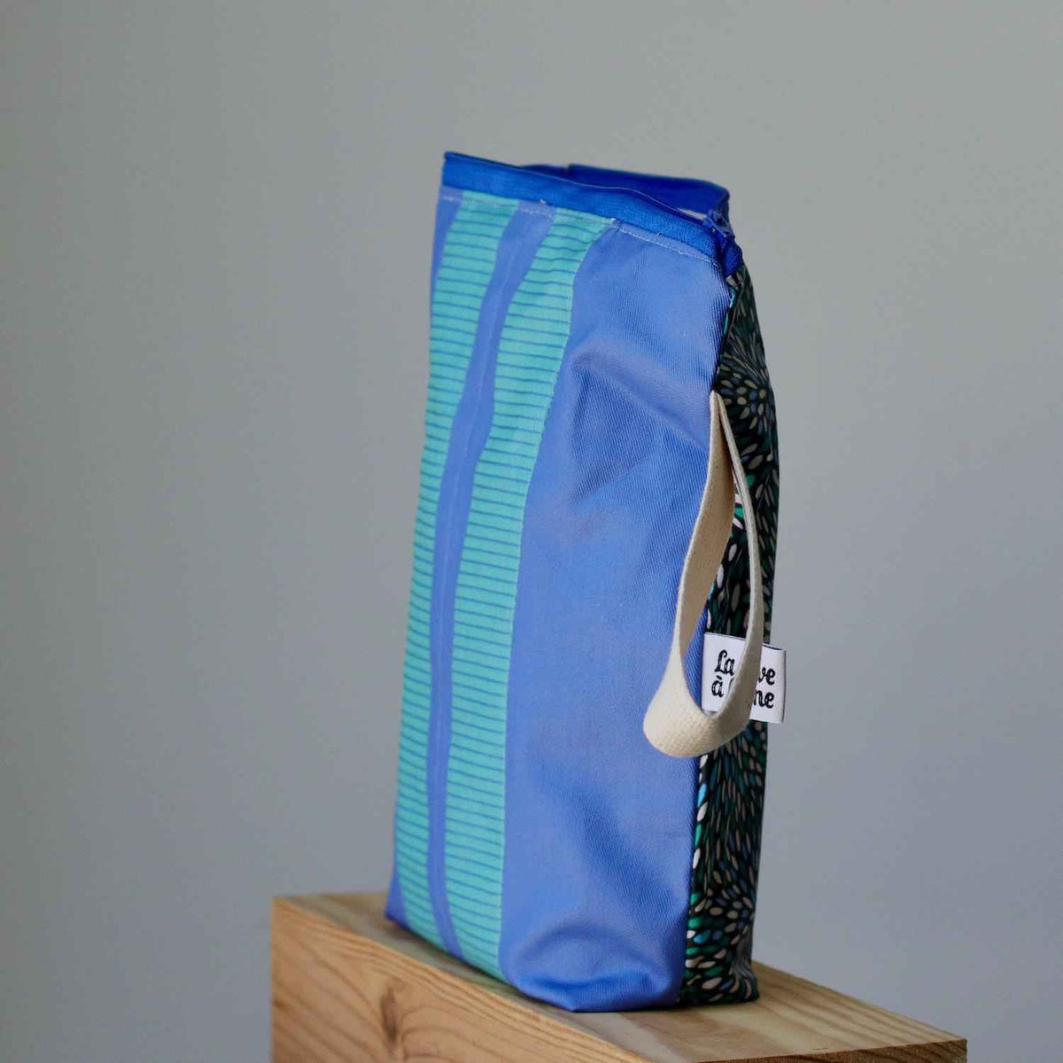 Extra-Large Zipper Pouch - Coated Cotton - END OF COLLECTION-La Cave à Laine