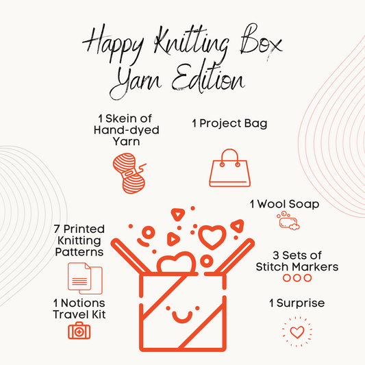 Happy Knitting Box - Yarn Edition - A mystery box for knitters-La Cave à Laine
