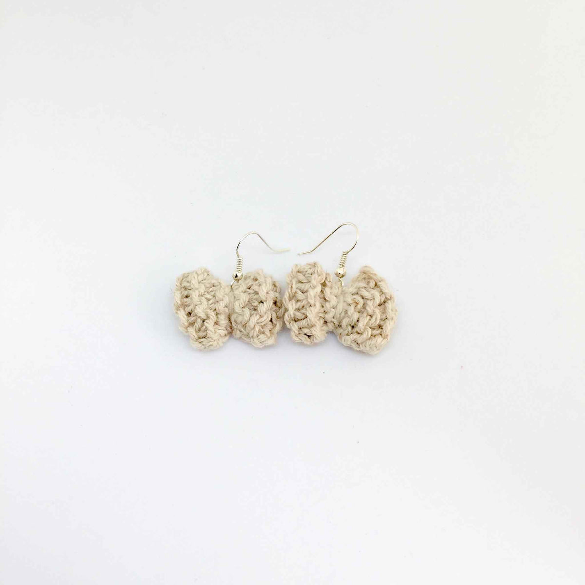 Handmade Cotton Earrings-La Cave à Laine