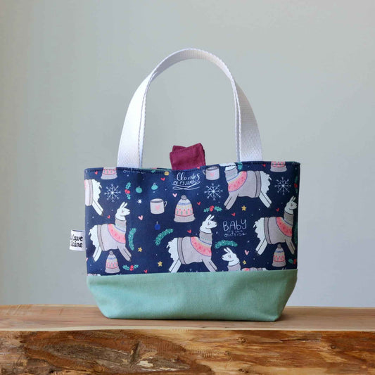 Llama Project Bag - Small, with closing-La Cave à Laine