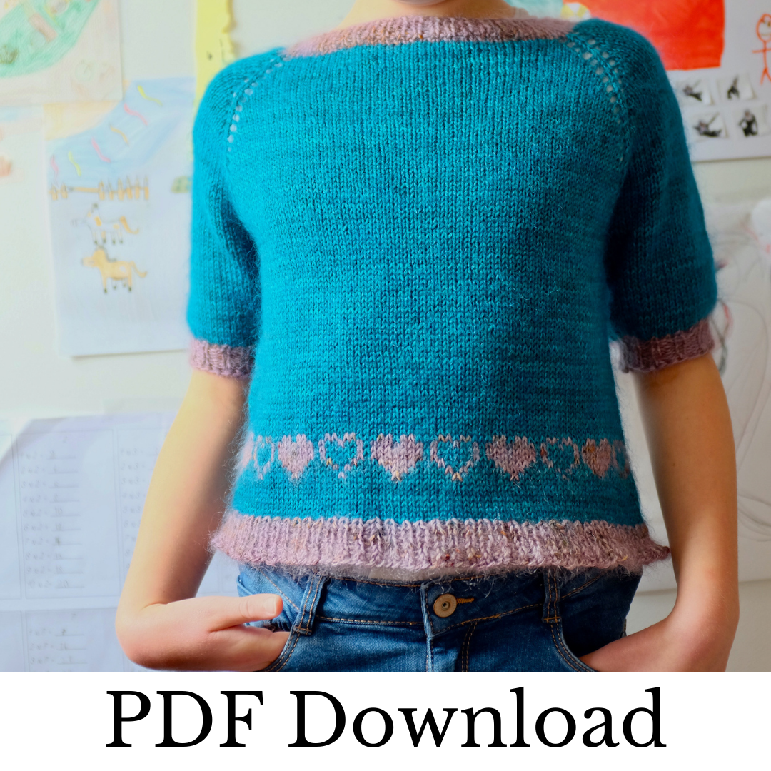 L'Écolière Sweater - PDF pattern download-La Cave à Laine